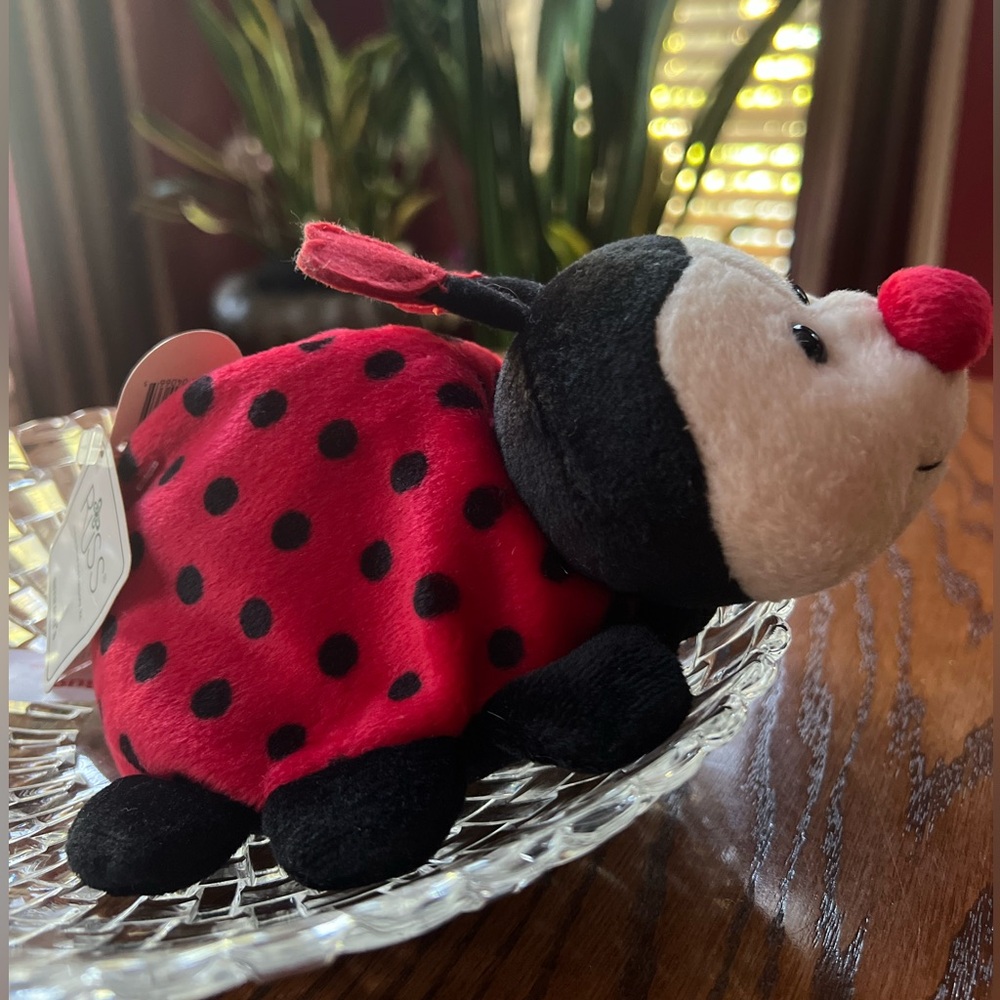 NEW 9” Russ Love Bug Ladybug Plush Beanie Stuffed Toy